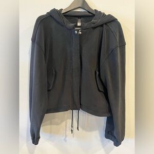 Black Hooded Women's Jacket